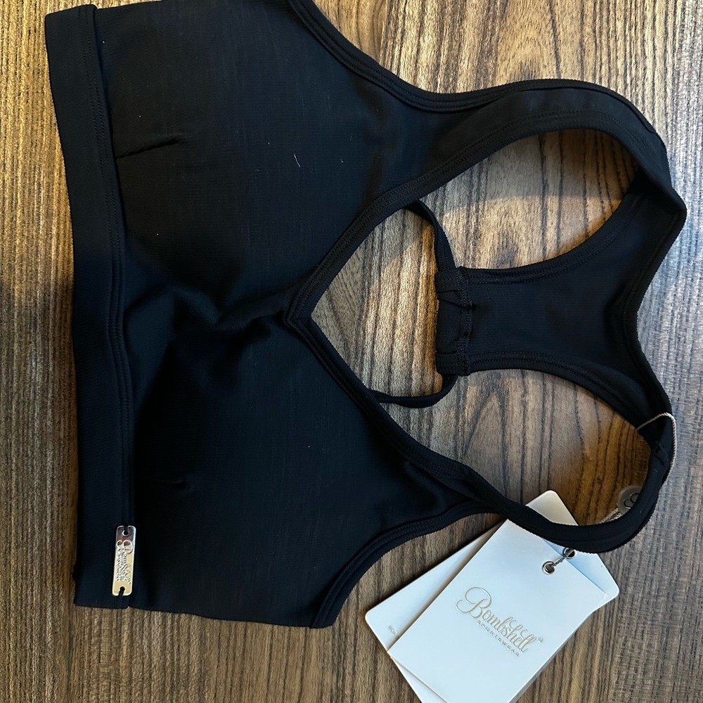 Bombshell Sportswear Power Rib Sports Bra - Picture 3 of 5